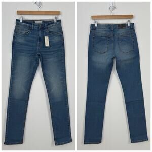 NWT Jachs New York Straight Fit Mid Rise Jeans Men's Size 29x34 Blue Stretch